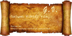 Galyas Viktória névjegykártya